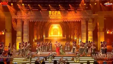 Daksha Nagarkar & Nabha Natesh Ignite TGFA 2026 Stage with Electrifying 'NAMO Re' Performance, Fueling 'Nagabandham' Buzz
